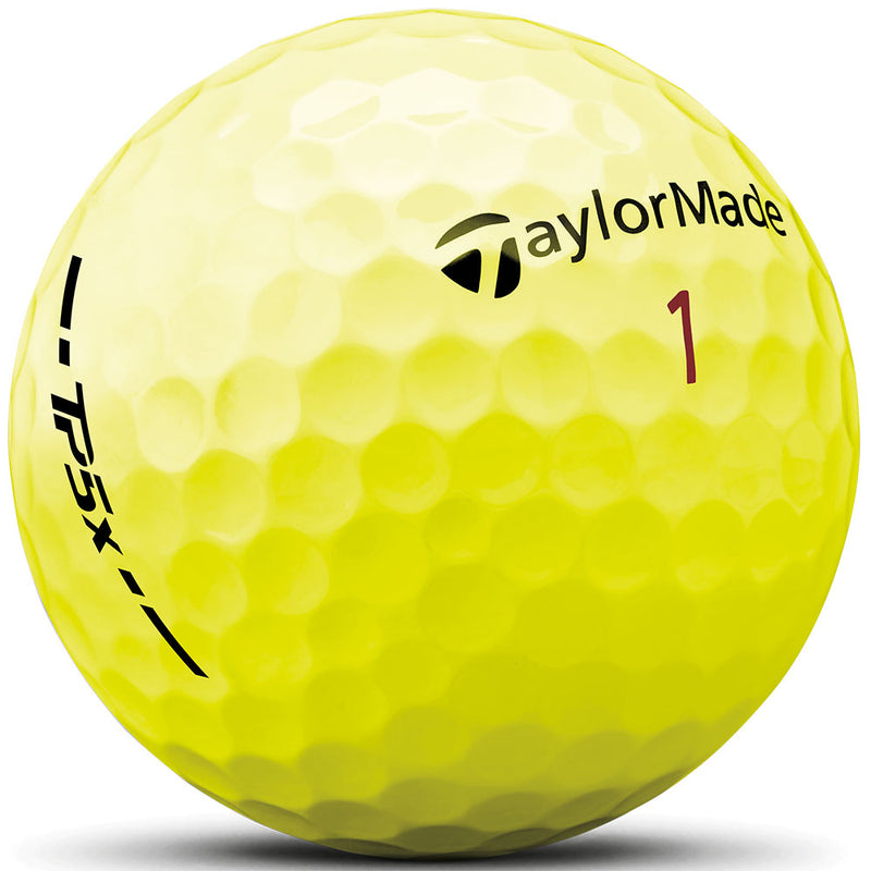 TaylorMade TP5x Golf Balls - Yellow - 12 Pack