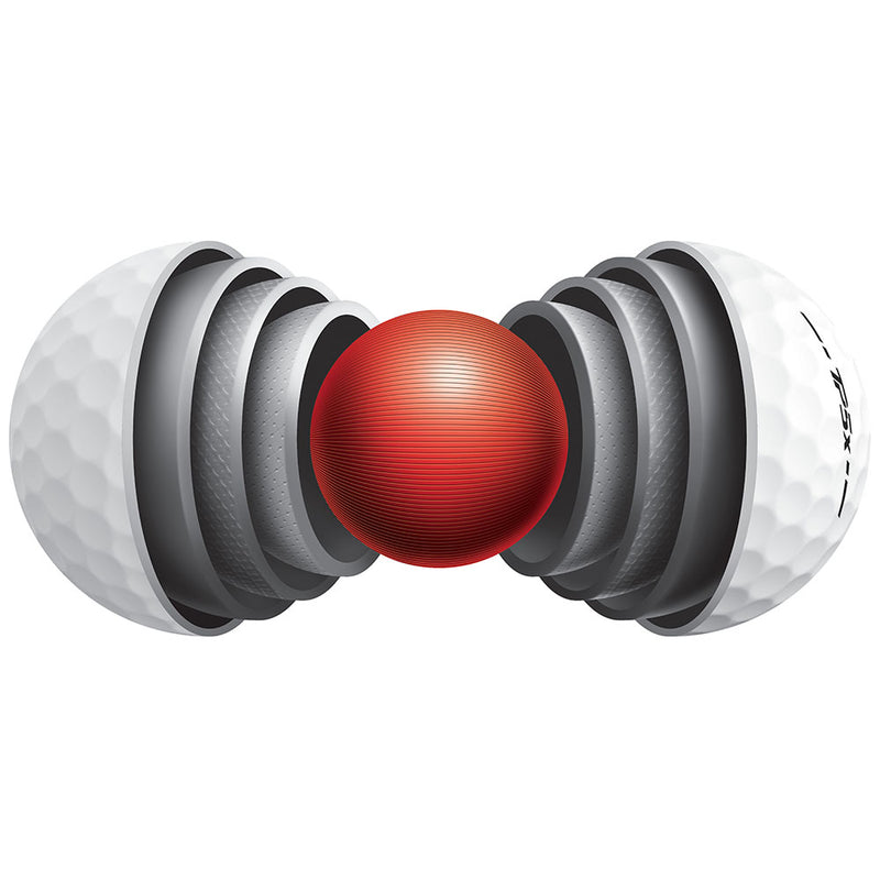 TaylorMade TP5x Golf Balls - White - Double Dozen