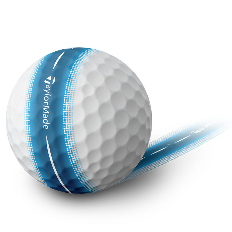 TaylorMade Tour Response Stripe Golf Balls - Blue - 12 Pack