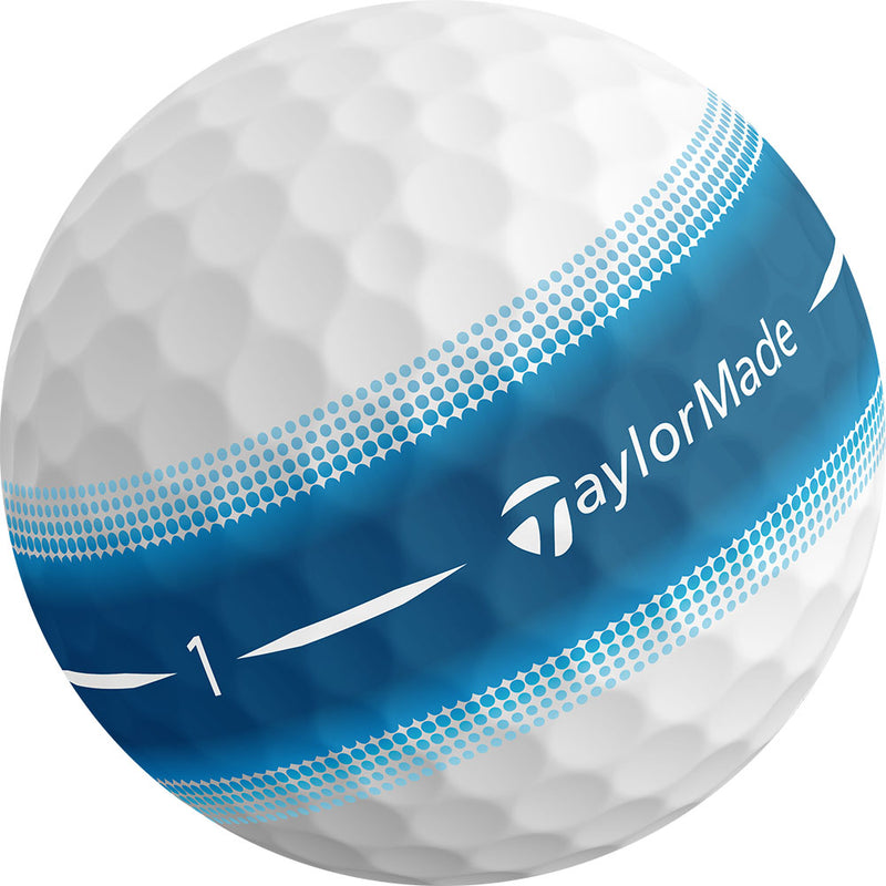 TaylorMade Tour Response Stripe Golf Balls - Blue - 12 Pack