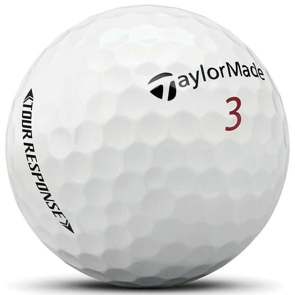 TaylorMade Tour Response Golf Balls - White - 3-Ball Sleeve