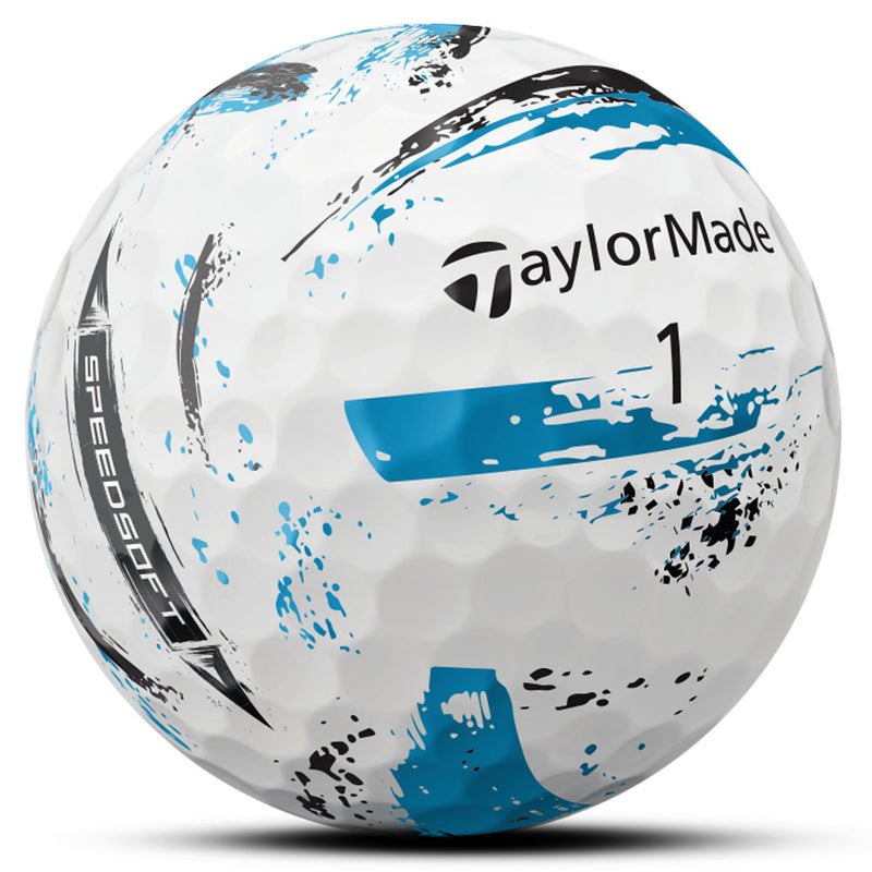TaylorMade SpeedSoft Golf Balls - Ink Multi - 12 Pack