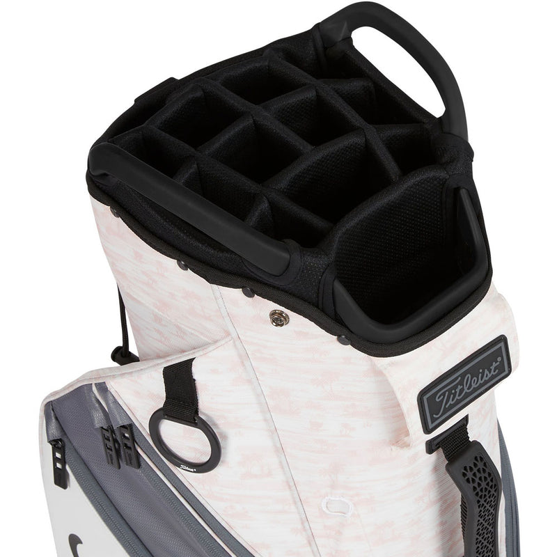 Titleist 14 Lightweight Cart Bag - Pink/Charcoal/White