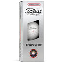 Titleist Pro V1x AIM Performance Alignment Golf Balls - Red - 12 Pack