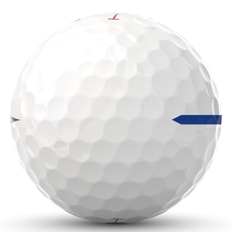 Titleist Pro V1x Left Dash AIM Performance Alignment Golf Balls - Blue - 12 Pack