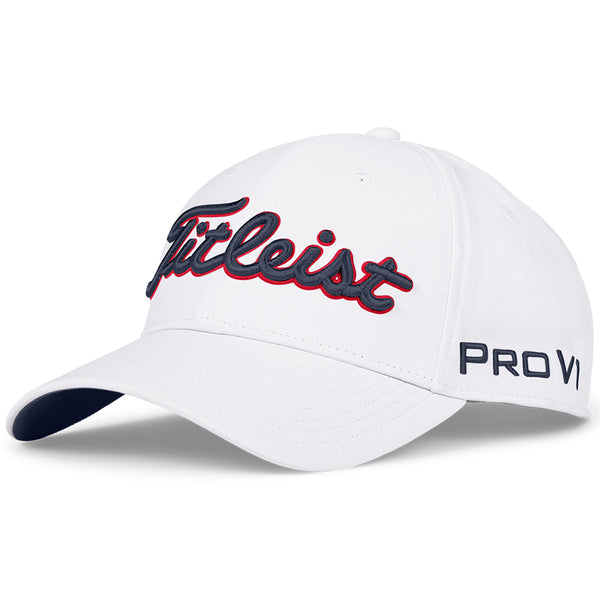 Titleist Tour Performance Adjustable Cap - White/Navy/Red