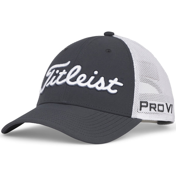 Titleist Tour Performance Mesh Adjustable Cap - Charcoal/White
