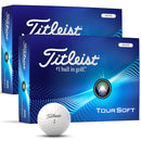 Titleist Tour Soft Golf Balls - White - Double Dozen