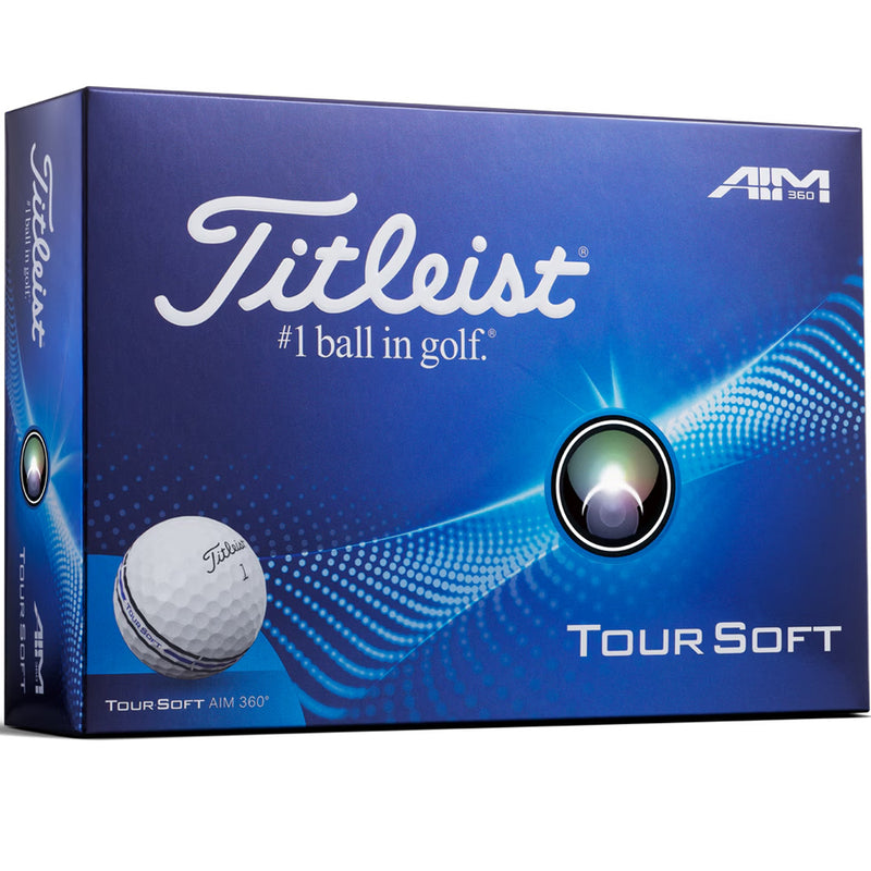 Titleist Tour Soft Aim 360 Golf Balls - White - 12 Pack