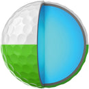 Srixon Q-Star Tour 6 Divide Golf Balls - White/Lime - 12 Pack
