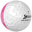 Srixon Q-Star Tour 6 Divide Golf Balls - White/Pink - 12 Pack