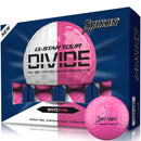 Srixon Q-Star Tour 6 Divide Golf Balls - White/Pink - 12 Pack