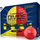 Srixon Q-Star Tour 6 Divide Golf Balls - Yellow/Red - 12 Pack