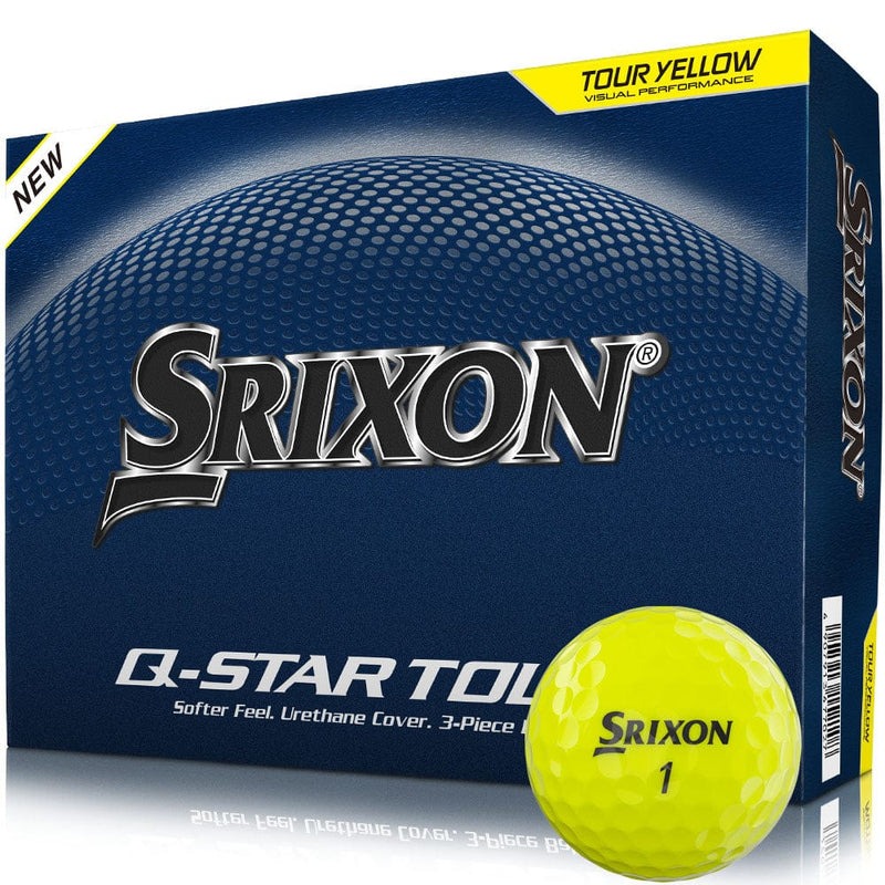 Srixon Q-STAR Tour 6 Golf Balls - Yellow - 12 Pack
