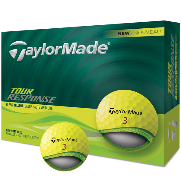 TaylorMade Tour Response Balls - Yellow - 12 Pack