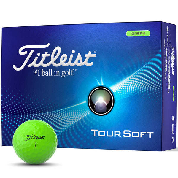 Titleist Tour Soft Golf Balls - Green - 12 Pack