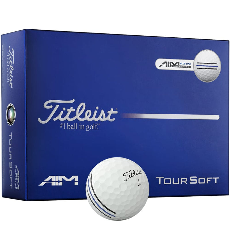 Titleist Tour Soft AIM Performance Golf Balls - White - 12 Pack