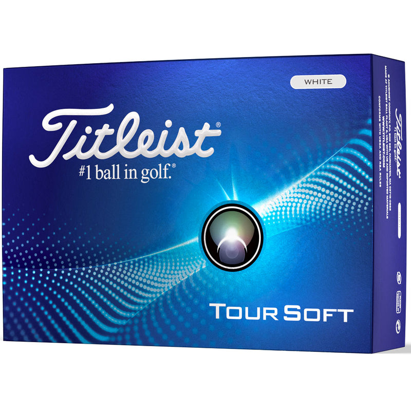 Titleist Tour Soft Golf Balls - White - Double Dozen