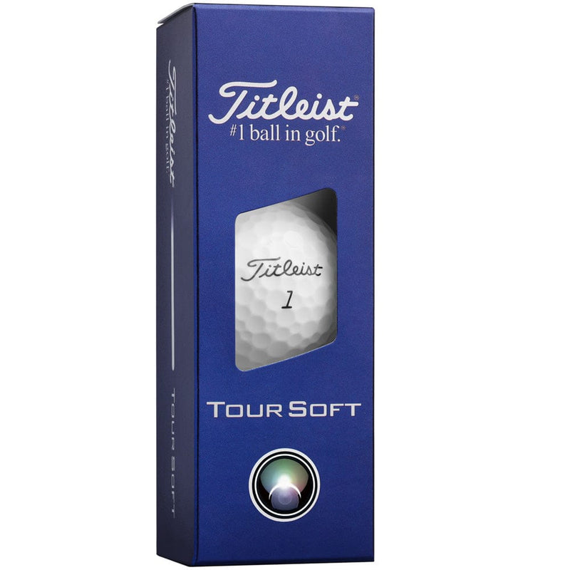Titleist Tour Soft Golf Balls - White - 3-Ball Sleeve