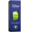 Titleist Tour Soft Golf Balls - Yellow - 3-Ball Sleeve