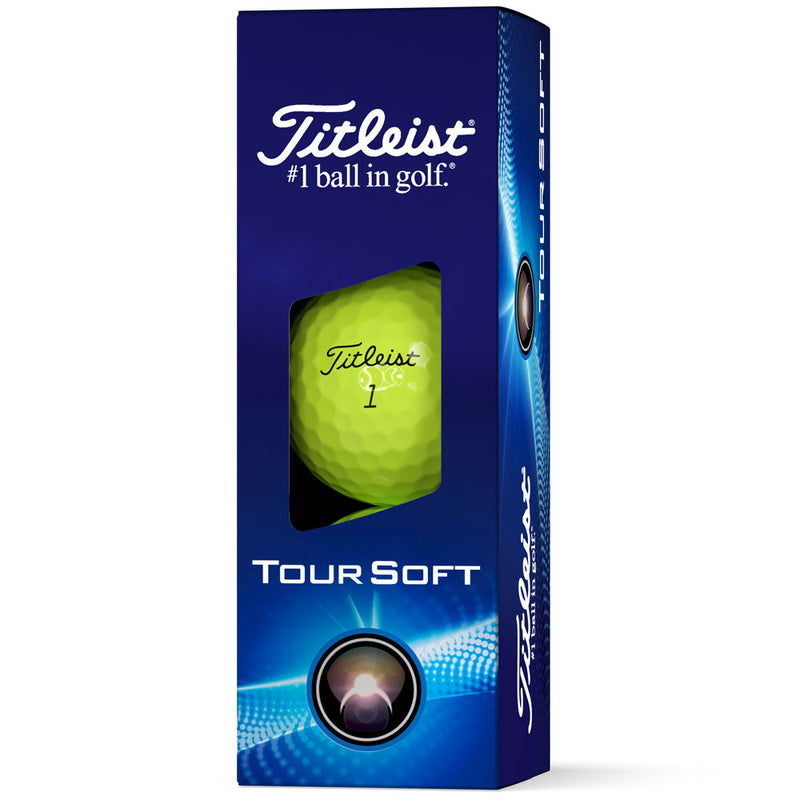 Titleist Tour Soft Golf Balls - Yellow - Double Dozen