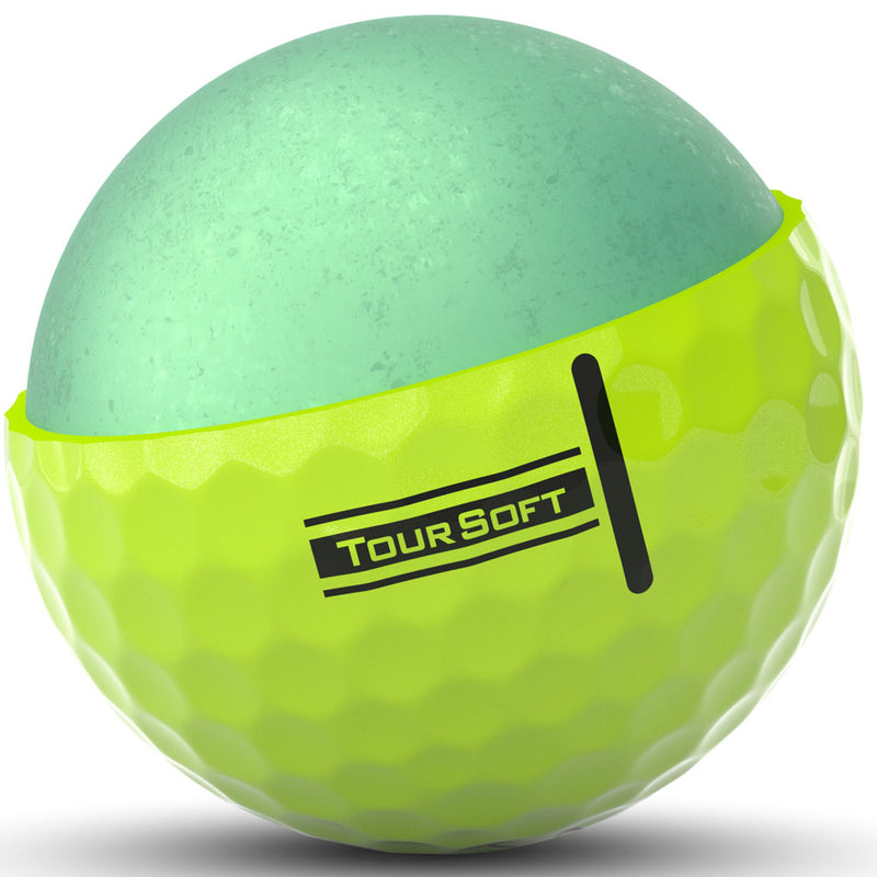 Titleist Tour Soft Golf Balls - Yellow - Double Dozen