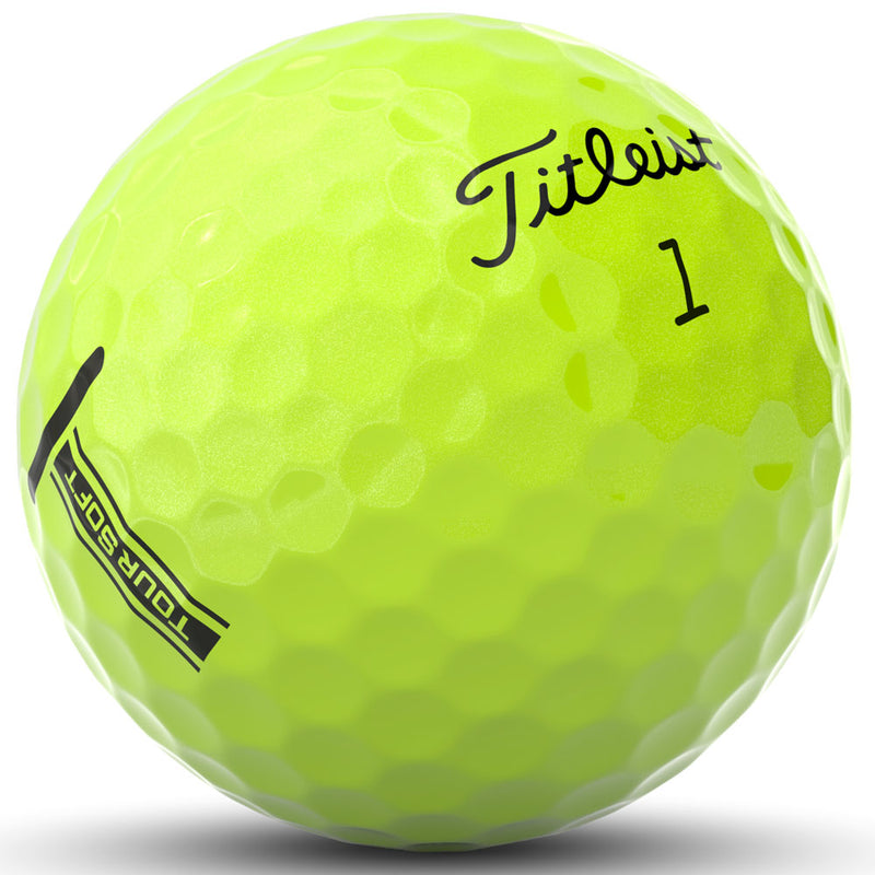 Titleist Tour Soft Golf Balls - Yellow - Double Dozen