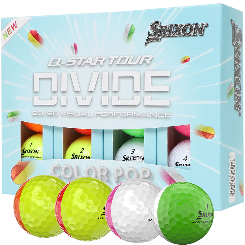 Srixon Q-Star Tour 6 Divide Golf Balls - Multi - 12 Pack