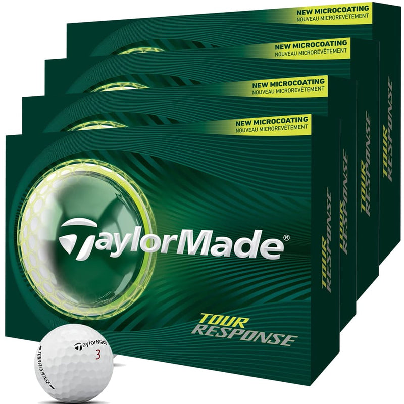TaylorMade Tour Response Golf Balls - White - 4 for 3 Dozen