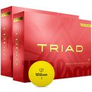 Wilson Triad Golf Balls - Yellow - Double Dozen