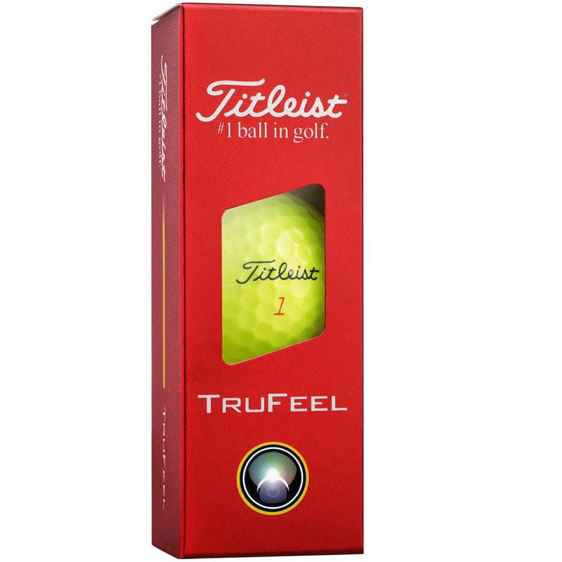 Titleist TruFeel Golf Balls - Yellow - 3-Ball Sleeve