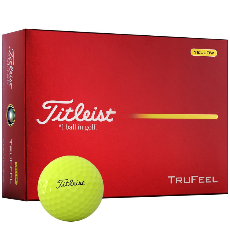 Titleist TruFeel Golf Balls - Yellow - 12 Pack