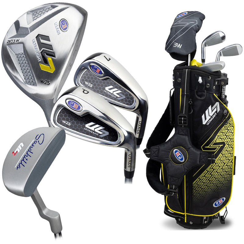 U.S Kids Golf Junior Ultralight 7 42 4 Club Stand Set - (42-45" Golfer Height)