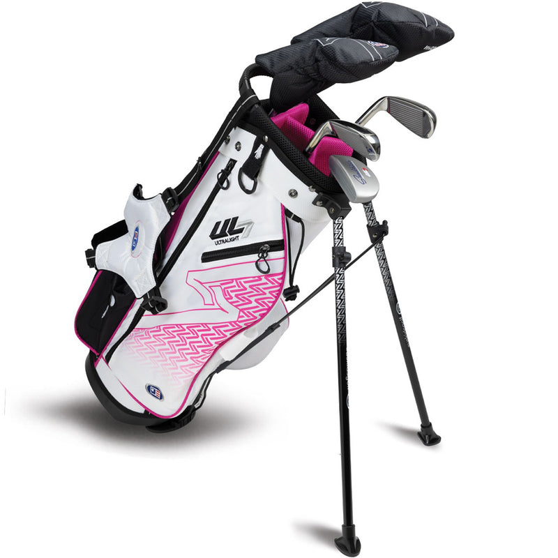 U.S Kids Golf Junior Ultralight 7 48 5 Club Stand Set Pink - (48-51" Golfer Height)