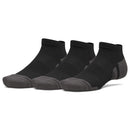 Under Armour Performance Tech Low Socks (3 Pack) - Ultimate Black/Ultimate Black/Jet Grey