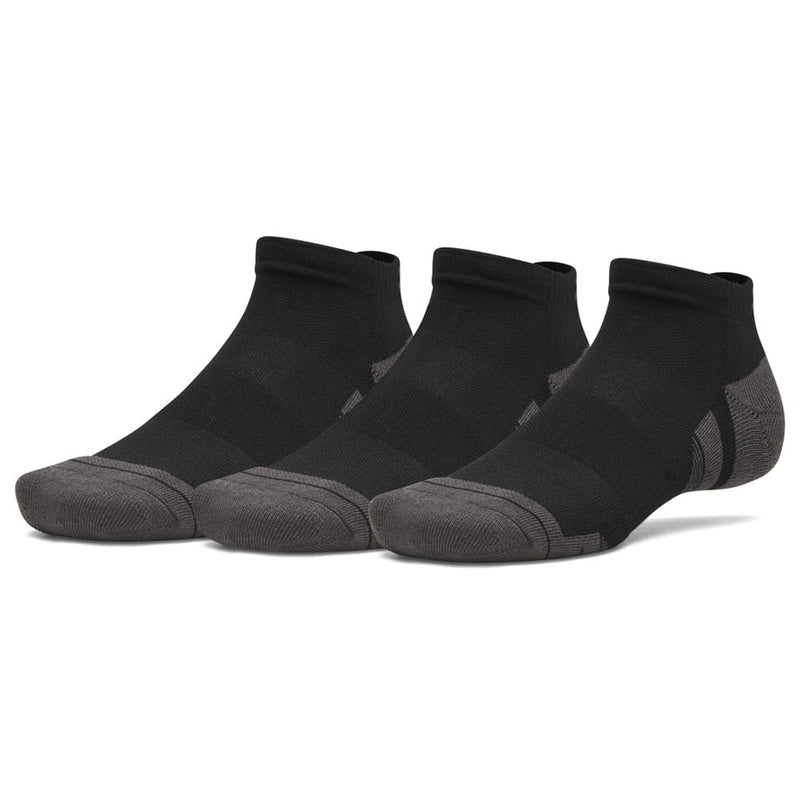 Under Armour Performance Tech Low Socks (3 Pack) - Ultimate Black/Ultimate Black/Jet Grey