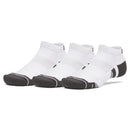 Under Armour Performance Tech Low Socks (3 Pack) - White/White/Jet Grey