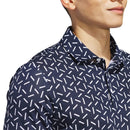 adidas Ultimate365 Mesh Print Climacool Polo - Collegiate Navy