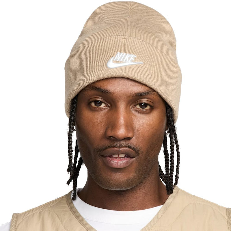 Nike Peak Futura Beanie - Khaki/White