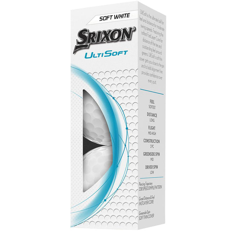 Srixon UltiSoft Golf Balls White - 12 Pack