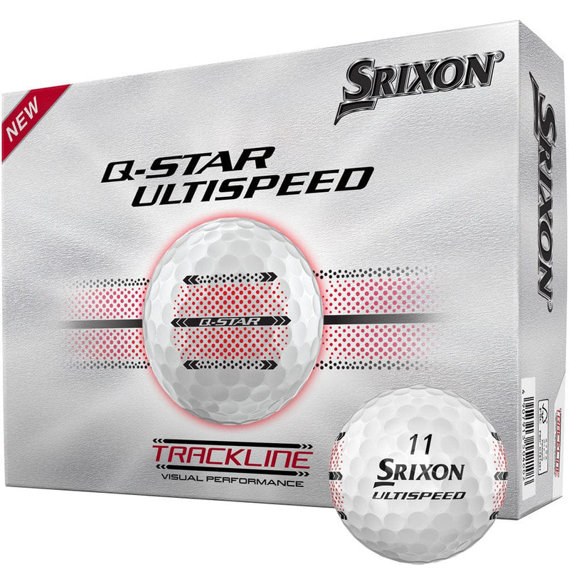 Srixon Q-Star Ultispeed Golf Balls - Trackline - 12 Pack
