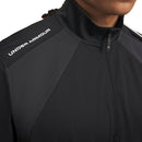 Under Armour Drive Wind Short Sleeve 1/2 Zip Top - Black/White