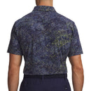 Under Armour ArmourDry Printed Polo Shirt - Midnight Navy/Downpour Grey/Midnight Navy