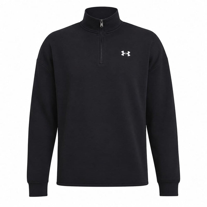 Under Armour Armour Fleece 1/4 Zip Pullover - Black/White