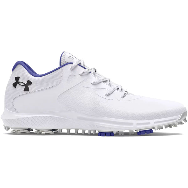 Under Armour Charged Breathe 2 Spiked Ladies Waterproof Shoes - White/Starlight/Metallic Silver