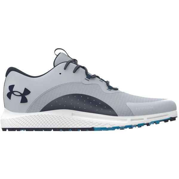 Under Armour Charged Draw 2 Spikeless Waterproof Shoes - Halo Gray/Capri/Midnight Navy