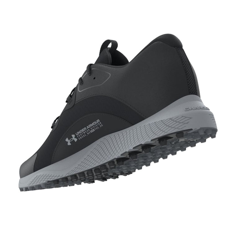 Under Armour Charged Draw 2 Spikeless Waterproof Shoes - Black/Black/Mod Gray