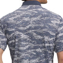 Under Armour Drive Chill Printed Polo Shirt - Downpour Grey/White/Midnight Navy