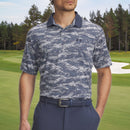 Under Armour Drive Chill Printed Polo Shirt - Downpour Grey/White/Midnight Navy