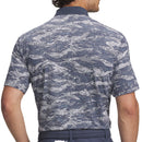 Under Armour Drive Chill Printed Polo Shirt - Downpour Grey/White/Midnight Navy